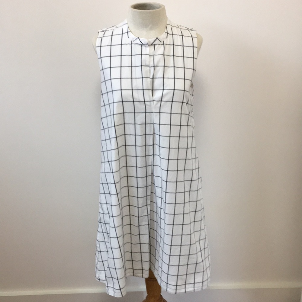 Madewell Shirtdress A Line Dress White Black